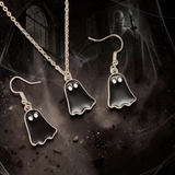 Ghost Necklace/Earring Combo